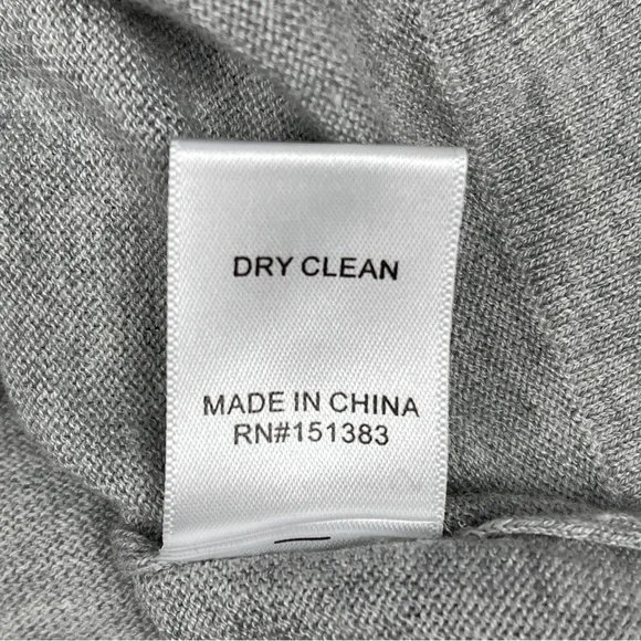 CURRENT AIR gray knit top with floral lightweight balloon sleeves, size S - Picture 14 of 16